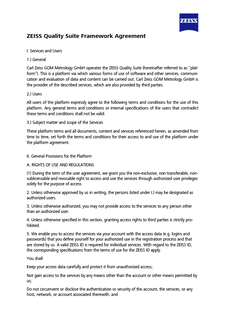 ZEISS Quality Suite Framework Agreement 이미지 미리 보기