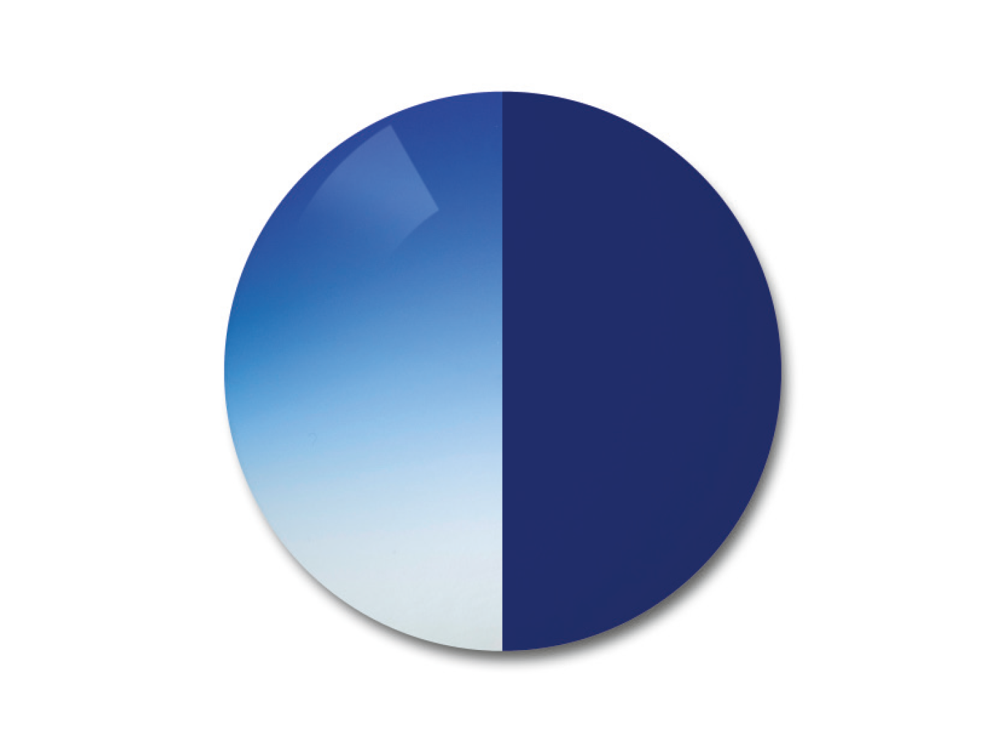 자이스 어댑티브선 변색 렌즈 중 그라데이션 블루 컬러를 보여주는 이미지 
