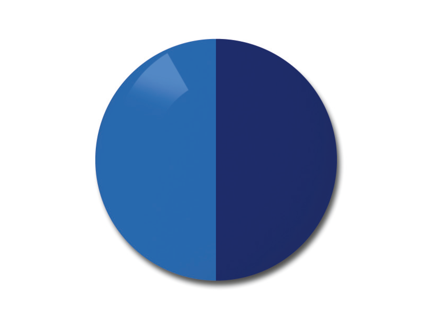 자이스 어댑티브선 변색 렌즈 중 단색 블루 색상을 보여주는 이미지 